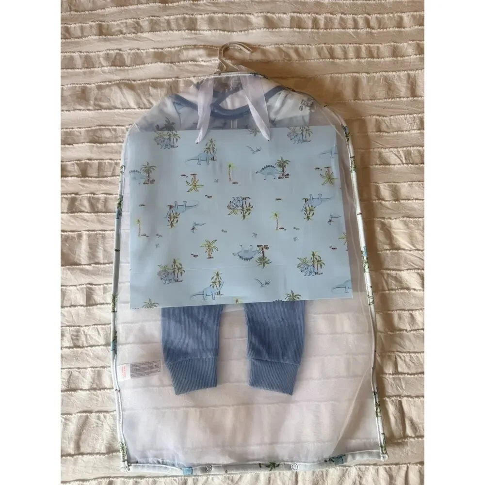 Kyle & Deena Baby Boy 0-3M Dinosaur Gift Set Little Dino Dude NWT Gift Bag